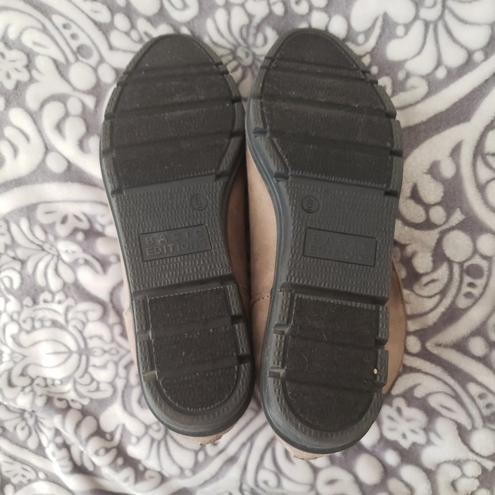 Basic Editions Gray Ankle Booties W/ Back Zipper - image 4